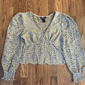 Revamped lace crop top